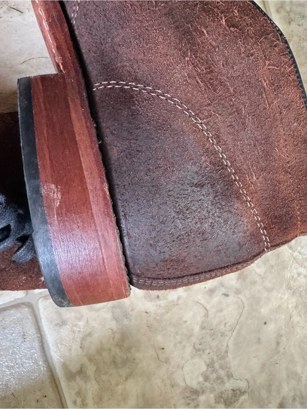 Frye Brown Suede Chukka Boots with Black Laces
